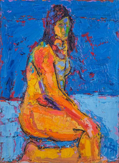 Pierre AMBROGIANI (1907-1985) 

Nue 

Huile...