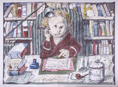 FOUJITA (Léonard) & COCTEAU (Jean) 

La Mésangère...