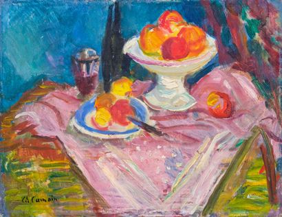Charles CAMOIN (1879-1965) 

Coupe de fruits...