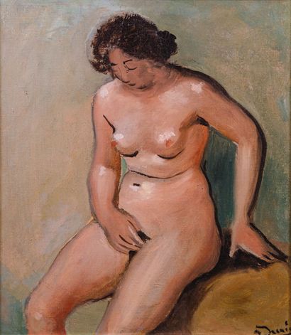 André DERAIN (1880-1954) 

Nu assis. Circa...