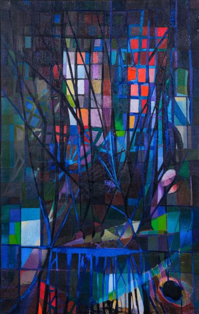 Claude IDOUX (1915-1990) 

Les arbres 

Huile...