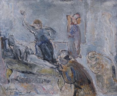 Richard MANDIN (1909-2002) 

La mort du Saint....