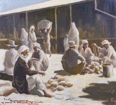 Joseph RAMAMANKAMONGJY (1898-1984) 

Marché...