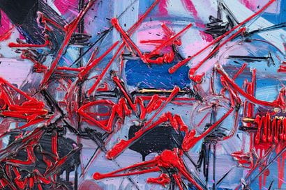 Georges MATHIEU (1921-2012) 

Huge day. 1986...