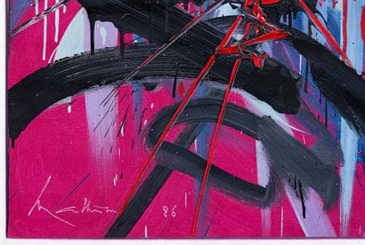Georges MATHIEU (1921-2012) 

Huge day. 1986...