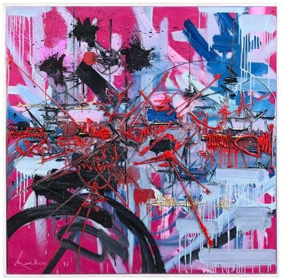 Georges MATHIEU (1921-2012) 

Huge day. 1986...