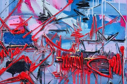 Georges MATHIEU (1921-2012) 

Huge day. 1986...