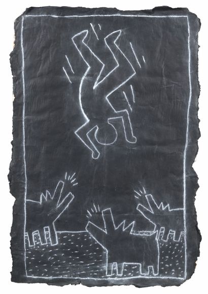 Keith HARING (1958-1990)

Subway drawing...