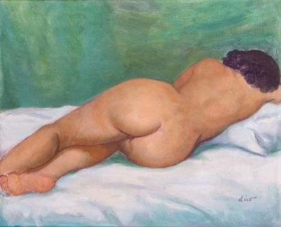 Gustave LINO (1893-1961) 

Nude 

Oil on...