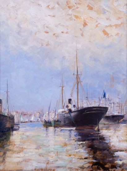 Gustave LINO (1893-1961)

Boats in the port...
