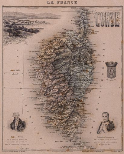 France, CORSICA

Map of Corsica with the...