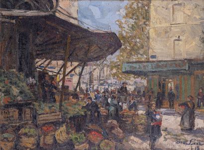 Jean LAIR (XX)

Market scene 

Oil on canvas

Signed...