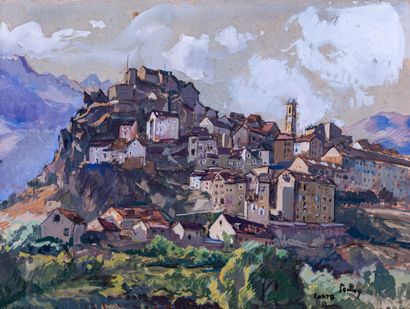Henri Jean PONTOY (1888-1968)

Corte, Corsica

Gouache

Signed...