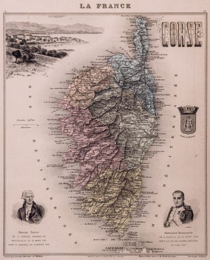 France, CORSICA

Map of Corsica with the...