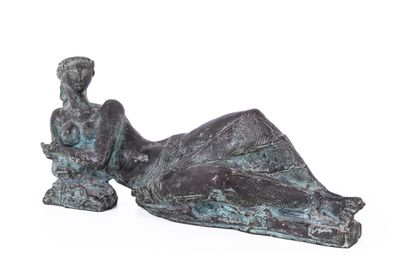 
Antoniucci VOLTI (1915-1989) Nu allongé Bronze...