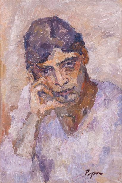 Virgil POPA (1917-2003)

Femme pensive

Huile...