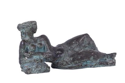 
Antoniucci VOLTI (1915-1989) Nu allongé Bronze...