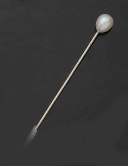 Epingle de cravatte en or gris 18K (750/1000)...