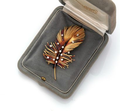 Boucheron

Broche Plume en or jaune 18K 750...
