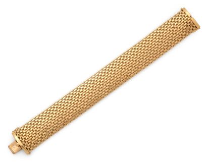 Bracelet ruban en or jaune 18K (750/1000)...