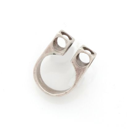 Bague ouverte en argent (800/1000) terminée...