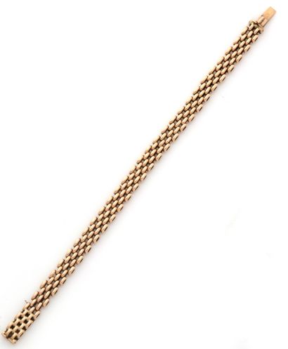 
Bracelet en or jaune 14K (585/1000) à mailles...