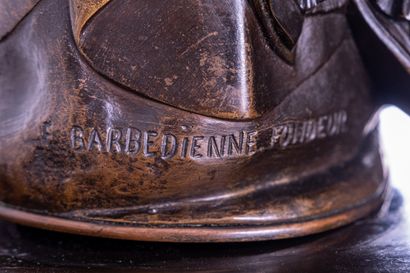 F. Barbedienne

Bronze clock with gunmetal...