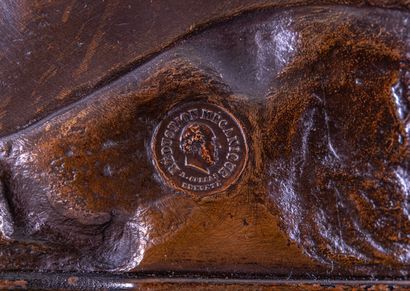 F. Barbedienne

Bronze clock with gunmetal...