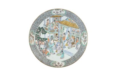 CHINE, Canton, XIXe siècle

Deux plats en...