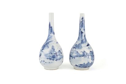 CHINE, XIXème siècle

Ensemble de deux vases...