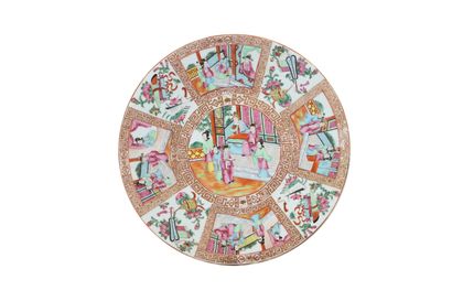 CHINE, Canton, XIXe siècle

Deux plats en...