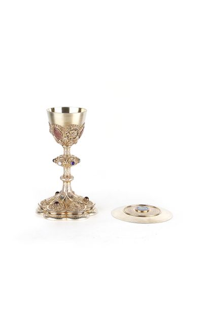 CALICE et PATENE en vermeil dans un coffret...
