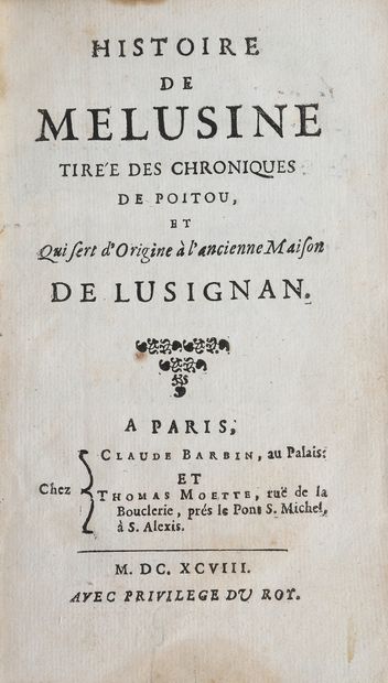 François NODOT

Histoire de Melusine tirée...