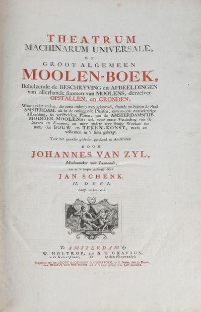 VAN ZYL (Johannes). Theatrum machinarum universale,...