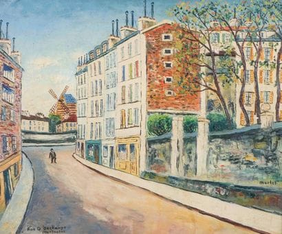 Élisée MACLET (1881-1962) 

Street of Orchamps,...