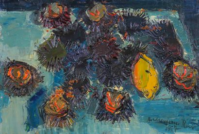 Pierre AMBROGIANI (1907-1985) 

Les oursins,...