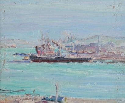 Jules LELLOUCHE (1903-1963) 

Boat in the...
