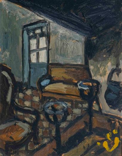 Auguste CHABAUD (1882-1955) 

Corner of fireplace....