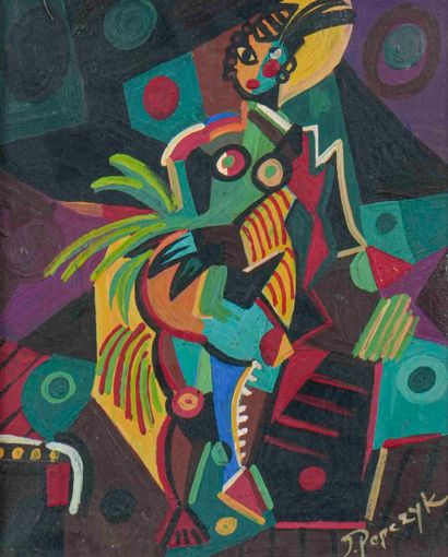 Jozef POPCZYK (1890-1971) 

Danseuse nue...