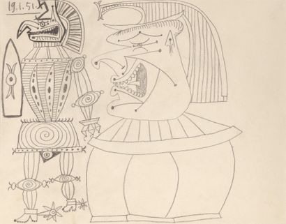 Pablo PICASSO (1881-1973) 
Deux hommes en...