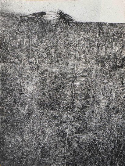 Louis PONS (1927-2021) 

Le différent 

Encre Signée...