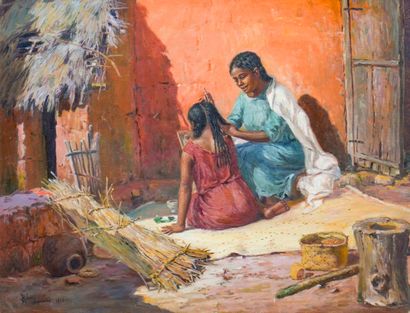 Henri RATOVA (1881-1929) 

The hairdresser....