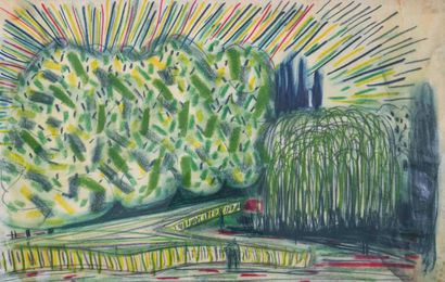 Gabriel LAURIN D'AIX (1901-1973) 

The park...