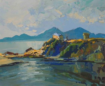 Pierre BACH (1906-1971) 

Coastline towards...