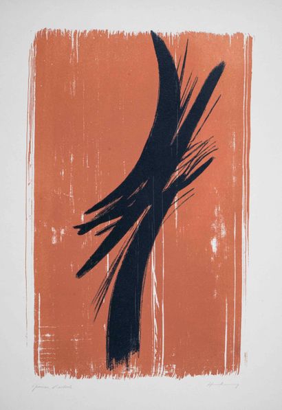 Hans HARTUNG (1904-1989) 

Composition L...