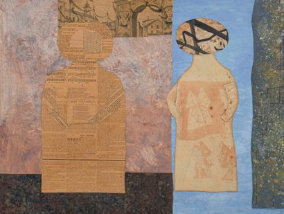 Max PAPART (1911-1994) 

Composition 

Collage Signé...