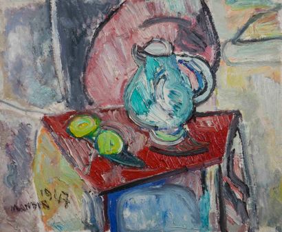 Richard MANDIN (1909-2002) 

Pichet vert...