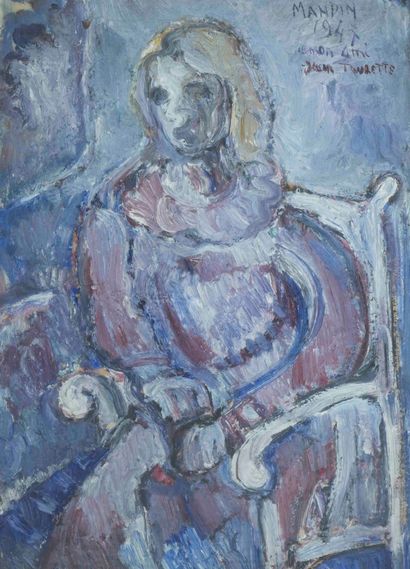Richard MANDIN (1909-2002) 

Femme assise....