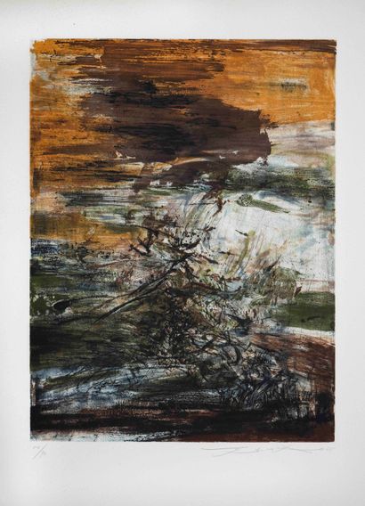 Zao WOU-KI (1921-2013) 

Sans titre. 1965...