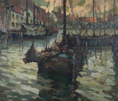 Gerhard GRAF (1883-1960) 

Boats in the harbor...